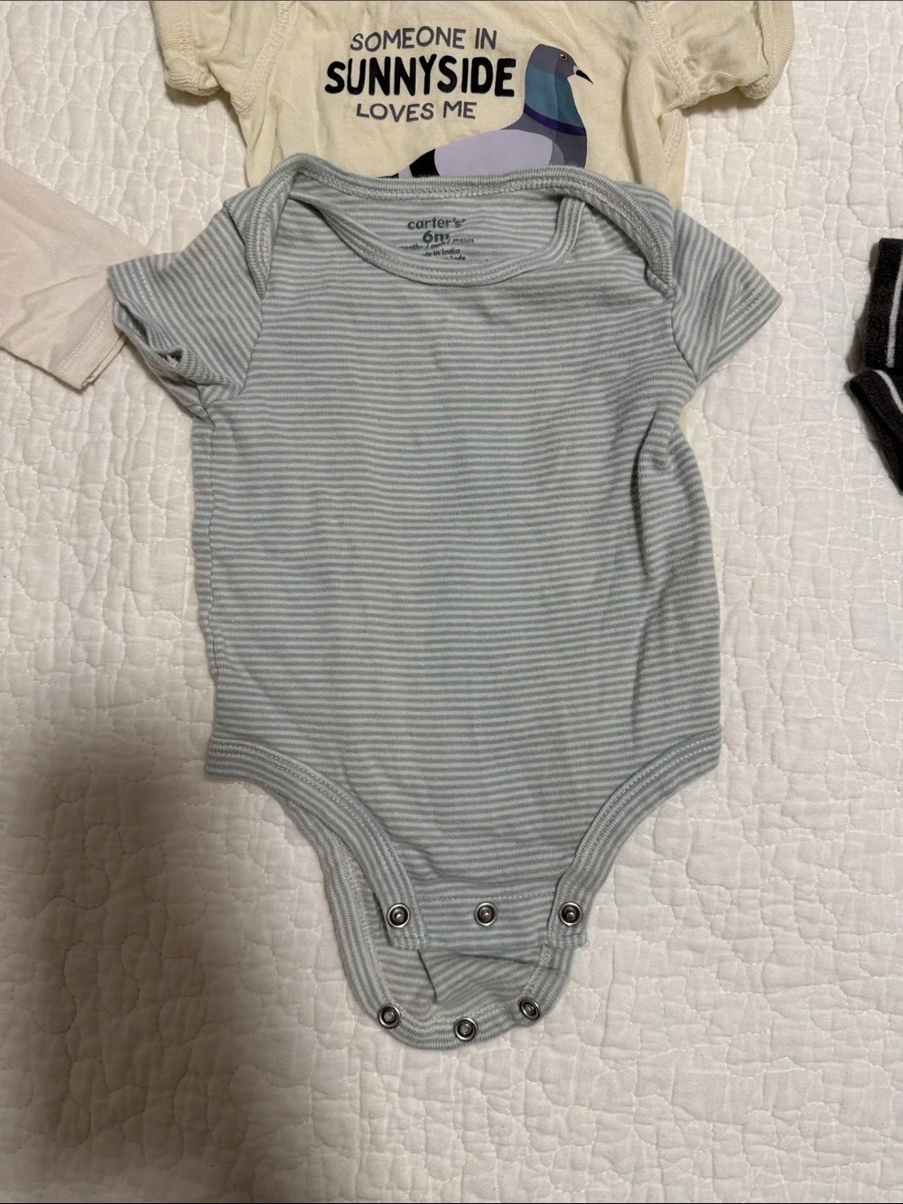 Mixed brands 6 packs Short-Sleeve and long sleeve 6 month Baby Bodysuits